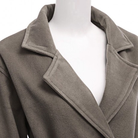 CHIC TURN-DOWN COLLAR LONG SLEEVE PURE COLOR (CAMEL S/M/L/XL)