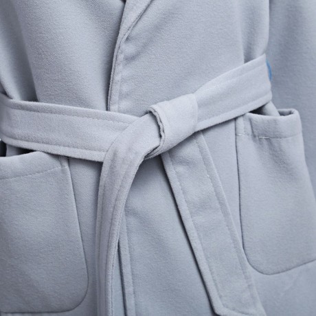 CHIC TURN-DOWN COLLAR LONG SLEEVE PURE COLOR (ICE BLUE S/M/L/XL)