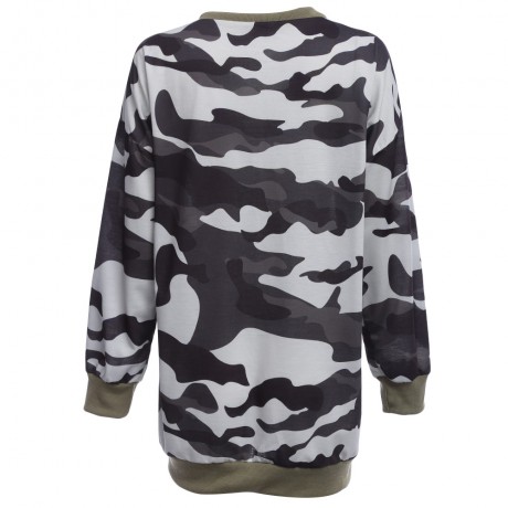 CASUAL ROUND COLLAR LONG SLEEVE CAMOUFLAGE PATTERN (CAMOUFLAGE S/M/L/XL)