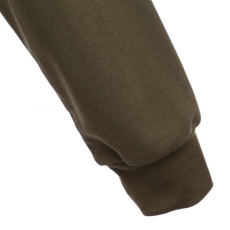 TRENDY ROUND NECK LONG SLEEVE PURE COLOR LOOSE (OLIVE GREEN  S/M/L)
