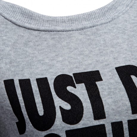 CASUAL ROUND COLLAR LETTER PRINT LOOSE-FITTING (GRAY S/M/L/XL)