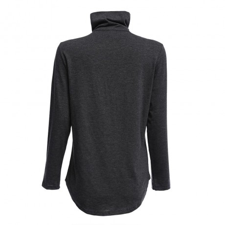 FASHION HALTER LONG SLEEVE ASYMMETRICAL (GRAY S/M/L/XL)