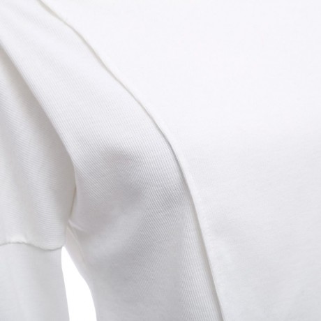 BRIEF TURTLENECK PURE COLOR LOOSE-FITTING PULLOVER (WHITE S/M/L/XL)