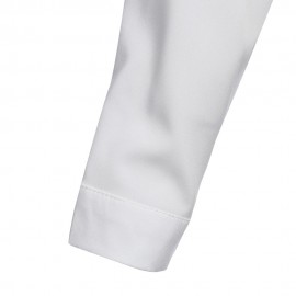 STYLISH TURN-DOWN COLLAR LONG SLEEVE CAT PRINT (WHITE S/MN/L/XL)