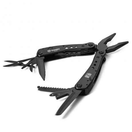 HOT SALE GANZO G201B MULTI TOOL PLIERS WITH MULTI SPECIFICATION SCREWDRIVER (BLACK)