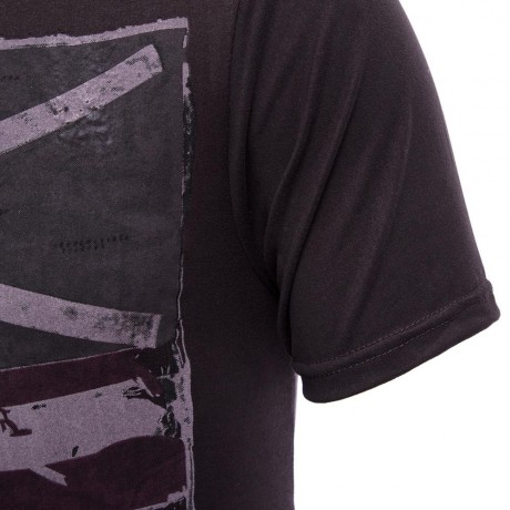 RETRO MALE GEOMETRIC PRINT CLOSE-FITTING THIN SHIRTS (BROWN L/XL/2XL/3XL)