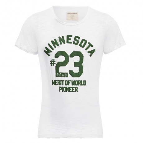 CASUAL ROUND COLLAR SHORT SLEEVE LETTER NUMBER PRINT T-SHIRT FOR MEN (WHITE L/XL/2XL)