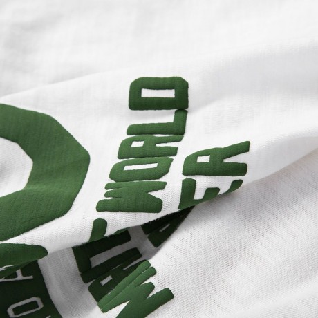 CASUAL ROUND COLLAR SHORT SLEEVE LETTER NUMBER PRINT T-SHIRT FOR MEN (WHITE L/XL/2XL)