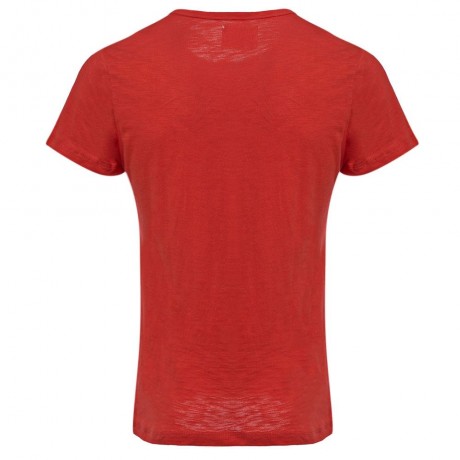 CASUAL ROUND COLLAR SHORT SLEEVE LETTER NUMBER PRINT T-SHIRT FOR MEN (RED L/XL/2XL)
