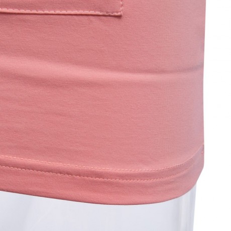 MALE LETTER PRINT EMBROIDERY ZIPPER DESIGN ROUND NECK SHORT SLEEVE SHIRT (PINK M/L/XL/XXL)