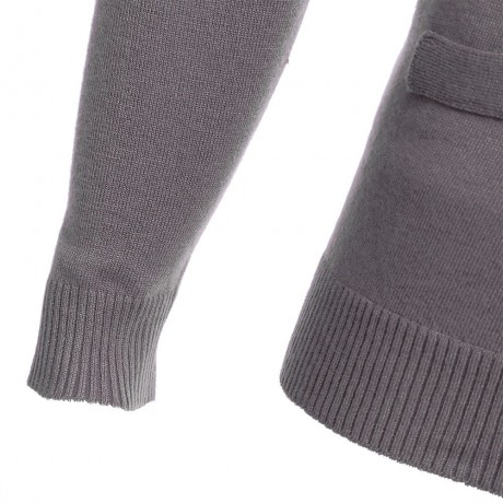 CASUAL PURE COLOR V NECK LONG SLEEVE MALE SLIM FIT KNITWEAR (KHAKI M/L/XL/XXL)