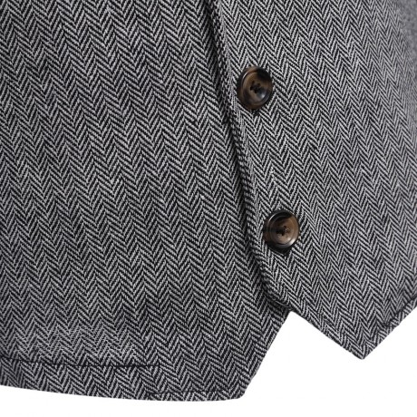CASUAL PATCHWORK DESIGN POCKET DECORATION MALE STAND COLLAR COAT (GRAY M/L/XL/XXL)
