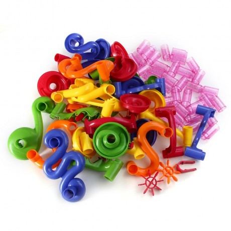 DELUXE MARBLE RACE GAME MARBLE RUN PLAY SET 105PCS DEVELOPING (COLOURMIX)