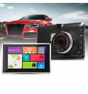 508 5 INCH ANDROID 4.4 CAR TABLET GPS 170 DEGREE WIDE ANGLE (BLACK)