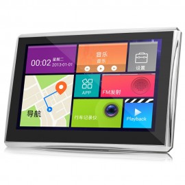 508 5 INCH ANDROID 4.4 CAR TABLET GPS 170 DEGREE WIDE ANGLE (BLACK)