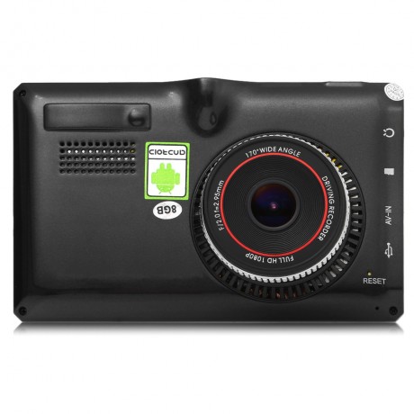 508 5 INCH ANDROID 4.4 CAR TABLET GPS 170 DEGREE WIDE ANGLE (BLACK)