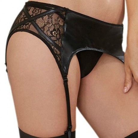 PLUS SIZE / SAIZ BESAR GARTER PANTY (BLACK, SIZE XL/2XL/3XL)