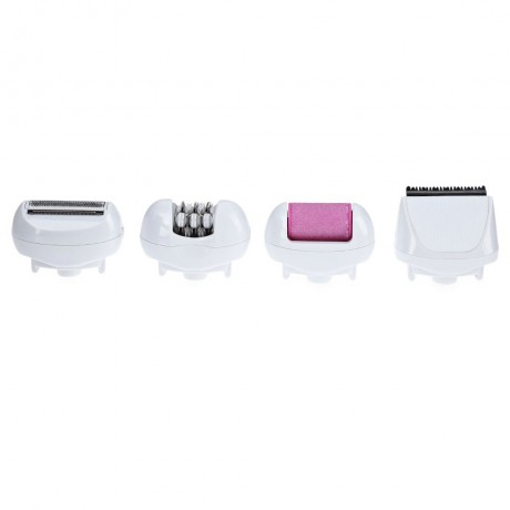 KEMEI KM - 2531 PRO RECHARGEABLE EPILATOR SHAVER HAIR CLIPPER (PINK AND WHITE)