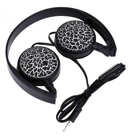 MS - 174 MIC CONTROL MINI WIRED STEREO HIFI MUSIC HEADSET (BLACK)