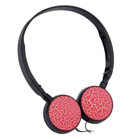 MS - 174 MIC CONTROL MINI WIRED STEREO HIFI MUSIC HEADSET (RED)