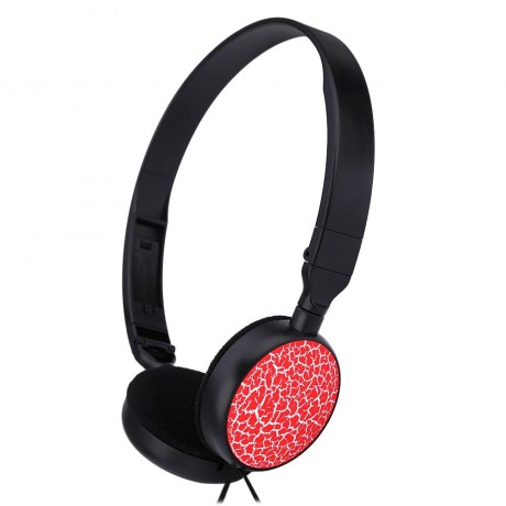MS - 174 MIC CONTROL MINI WIRED STEREO HIFI MUSIC HEADSET (RED)