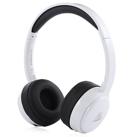 MARROW 303B WIRELESS BLUETOOTH 4.0 HEADBAND HEADPHONES (WHITE)