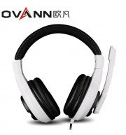 OVANN X3 PROFESSIONAL GAMING HEADSETS WITH MICROPHONE (WHITE AND BLACK)