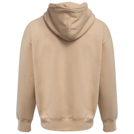 CASUAL POCKET DESIGN SOLID COLOR LONG SLEEVE HOODIES FOR MEN (KHAKI, SIZE M/L/XL/2XL)