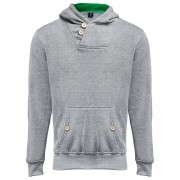 POCKET DESIGN SLIM FIT LONG SLEEVE CASUAL HOODIES FOR MEN (LIGHT GRAY, SIZE M/L/XL/2XL)