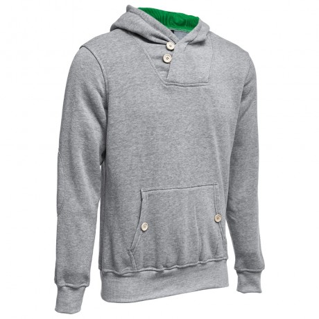 POCKET DESIGN SLIM FIT LONG SLEEVE CASUAL HOODIES FOR MEN (LIGHT GRAY, SIZE M/L/XL/2XL)