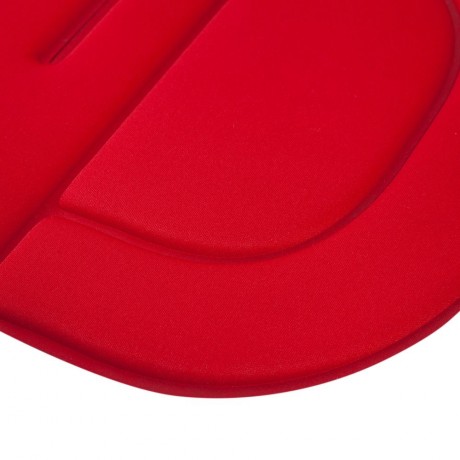SOLID COLOR BREATHABLE COTTON CUSHION FOR BABY CARRIAGE (RED)