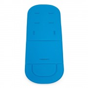 SOLID COLOR BREATHABLE COTTON CUSHION FOR BABY CARRIAGE (BLUE)