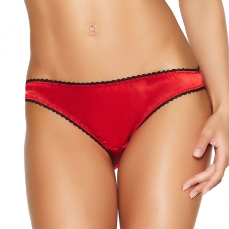 LOW WAIST HOLLOW OUT PATCHWORK OPEN CROTCH BACK BOWKNOT (RED S/M/L/XL/2XL)