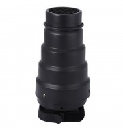 UNIVERSAL EXTENDER CONICAL HONEYCOMB GRID SPEEDLIGHT FLASH SNOOT WITH 5PCS COLOR FILTER