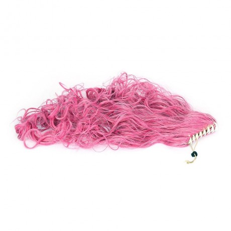 WOMEN ANIME LONG PINK CURLY WIGS WITH PONYTAIL COSPLAY PARTY