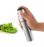 SILVER STAINLESS STEEL OLIVE OIL SPRAY BOTTLE VINEGAR SPRAYER 135ML