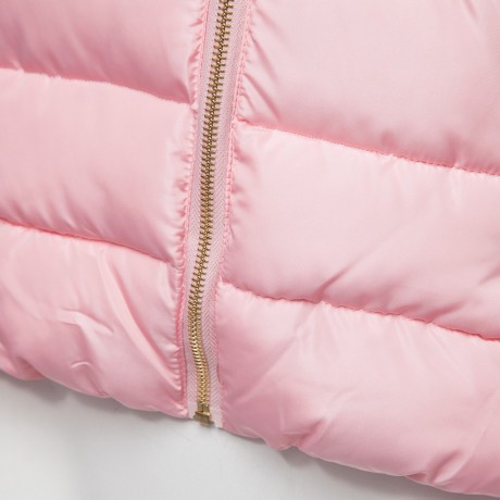 FASHION SLIM PRINTING PATTERN PACKETS DECORATION SHORT COTTON DOWN JACKET COAT FOR WOMEN (
