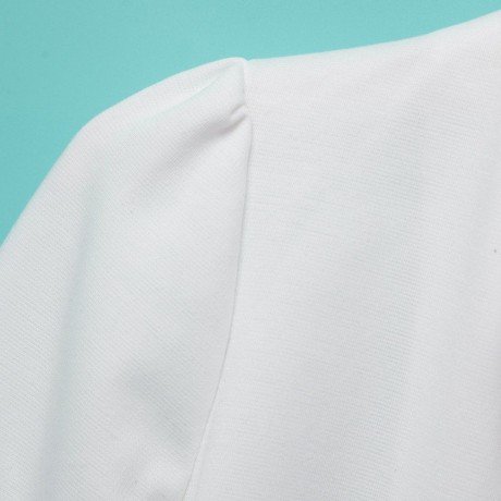 STYLISH STAND-UP COLLAR LONG SLEEVE DOUBLE-BREASTED WOMEN'S BLAZER (WHITE, SIZE ONE SIZE F