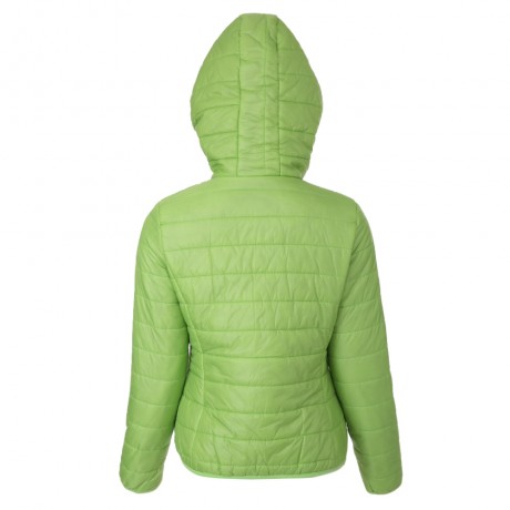 STYLISH HOODED LONG SLEEVE CANDY COLOR ZIPPERED WOMEN'S COAT (GREEN, SIZE S/M/L/XL)