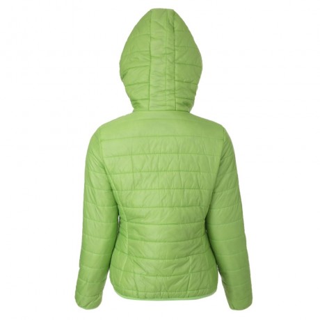 STYLISH HOODED LONG SLEEVE CANDY COLOR ZIPPERED WOMEN'S COAT (GREEN, SIZE S/M/L/XL)