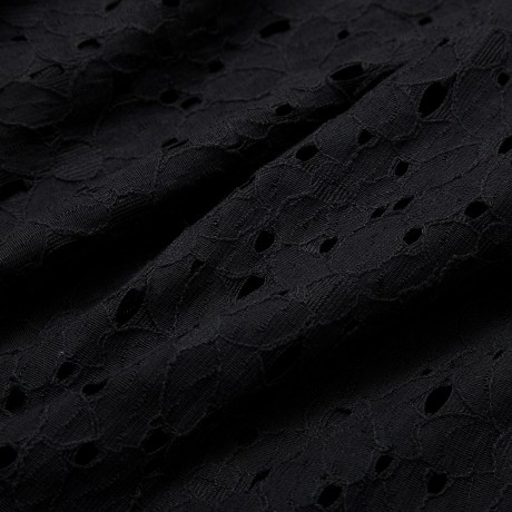 TRENDY ROUND COLLAR ZIPPER HOLLOW OUT SLIM COAT FOR WOMEN (BLACK, SIZE S/M/L/XL)