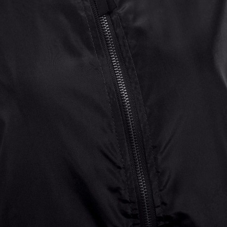 ZIPPED ROUND COLLAR SOLID COLOR SHORT COAT FOR LADIES (BLACK, SIZE S/M/L/XL)