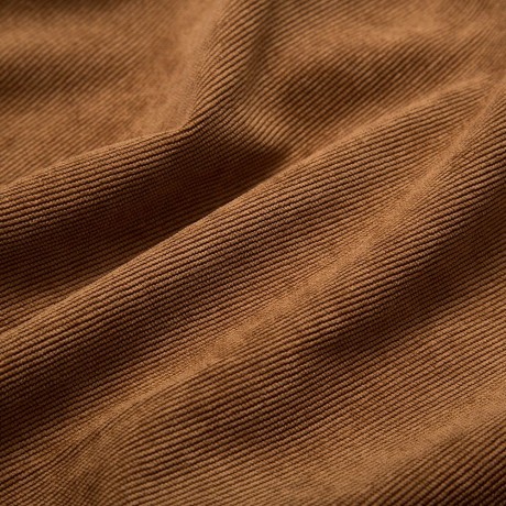 TURN-DOWN COLLAR LONG SLEEVE CORDUROY LOOSE BLOUSE FOR LADIES (KHAKI, SIZE S/M/L)
