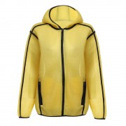 CHIC HOODED DOUBLE POCKET COAT FOR WOMEN (LUMINOUS YELLOW, SIZE S/M/L)