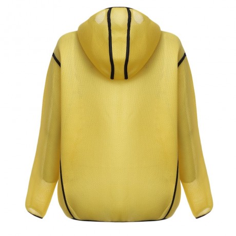 CHIC HOODED DOUBLE POCKET COAT FOR WOMEN (LUMINOUS YELLOW, SIZE S/M/L)