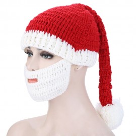 MULTIPURPOSE KNIT WINDPROOF WARM UNISEX CHRISTMAS HAT (WHITE)