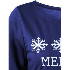 MERRY CHRISTMAS BITCHES GRAPHIC SWEATSHIRT (DEEP BLUE, SIZE S/M/L/XL)