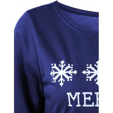 MERRY CHRISTMAS BITCHES GRAPHIC SWEATSHIRT (DEEP BLUE, SIZE S/M/L/XL)
