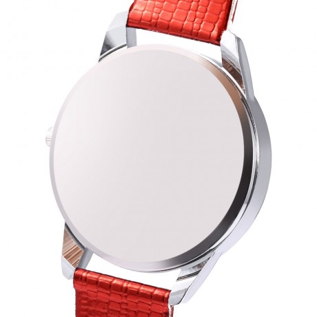 ZHOULIANFA FEMALE QUARTZ WATCH ARTIFICIAL DIAMOND CHRISTMAS SANTA PATTERN DIAL LEATHER BAN