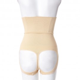 HIGH-WAISTED BUTT LIFTER SOLID COLOR TUMMY CONTROL WOMEN'S BRIEFS (APRICOT, SIZE S/M/L/XL)